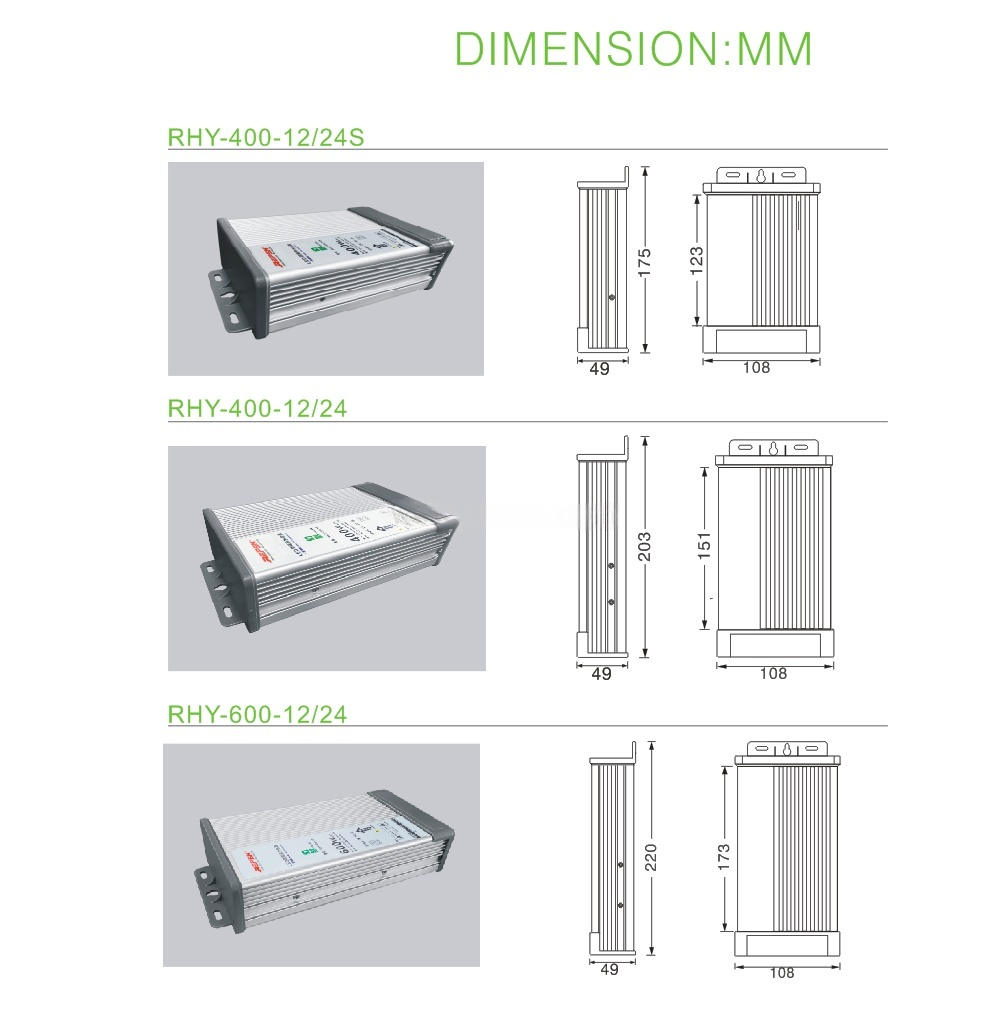 Rainproof Switching Power Supply